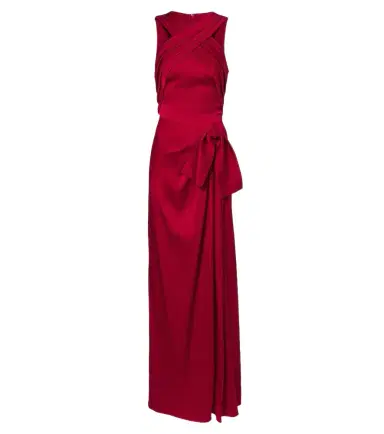 Elie Saab Draped halterneck satin gown | Thumbnail 1 Elie Saab Draped halterneck satin gown | Thumbnail 1
