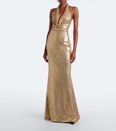 Elie Saab Sequined halterneck gown | Thumbnail 4 Elie Saab Sequined halterneck gown | Thumbnail 4