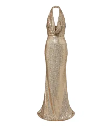 Elie Saab Sequined halterneck gown | Thumbnail 1 Elie Saab Sequined halterneck gown | Thumbnail 1