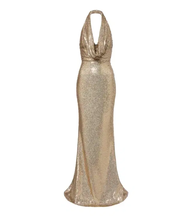 Elie Saab Sequined halterneck gown