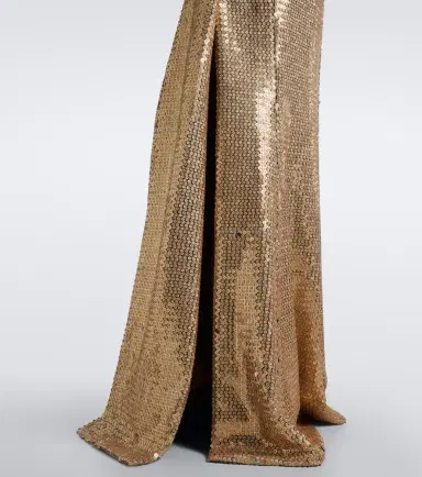 Elie Saab Draped sequined halterneck gown | Thumbnail 3 Elie Saab Draped sequined halterneck gown | Thumbnail 3