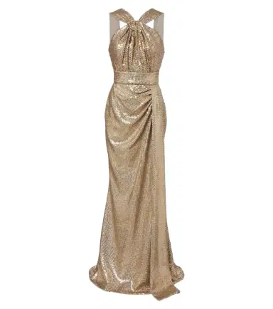 Elie Saab Draped sequined halterneck gown | Thumbnail 1 Elie Saab Draped sequined halterneck gown | Thumbnail 1