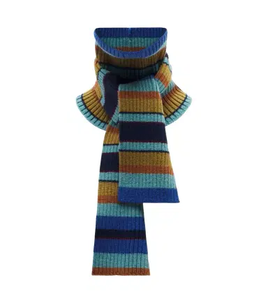 Dries Van Noten Ribbed-knit striped wool scarf | Thumbnail 1