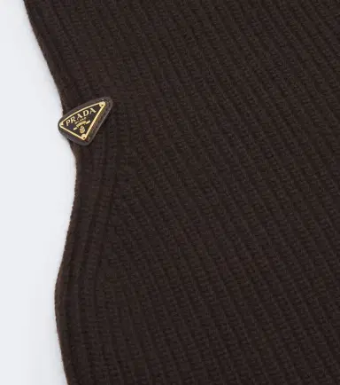 Prada Ribbed-knit wool and cashmere hood | Thumbnail 3