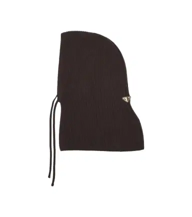 Prada Ribbed-knit wool and cashmere hood | Thumbnail 1