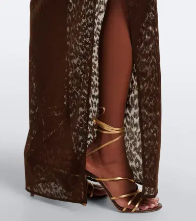 Alex Perry Draped lace maxi skirt | Thumbnail 4