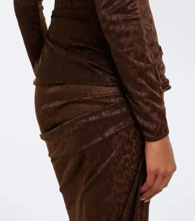 Alex Perry Draped lace maxi skirt | Thumbnail 5