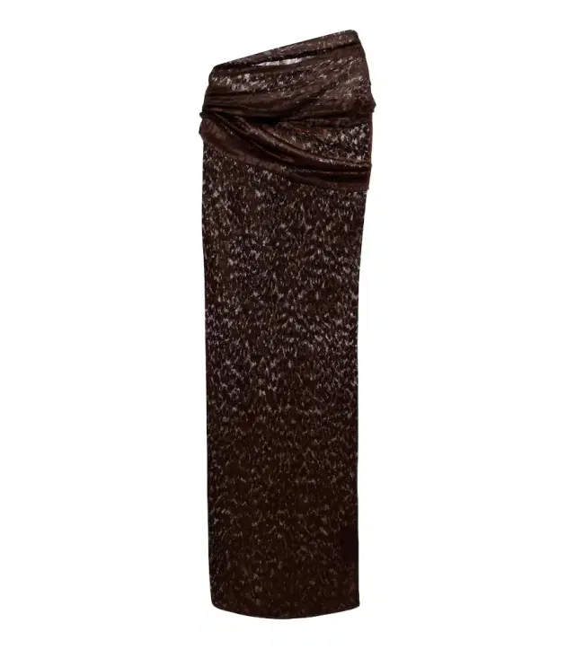 Alex Perry Draped lace maxi skirt