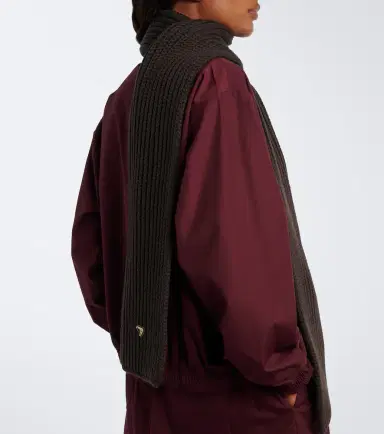 Prada Ribbed-knit virgin wool scarf | Thumbnail 4 Prada Ribbed-knit virgin wool scarf | Thumbnail 4
