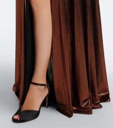 Retrofête Retrofête Waldorf plissé bustier gown | Thumbnail 5