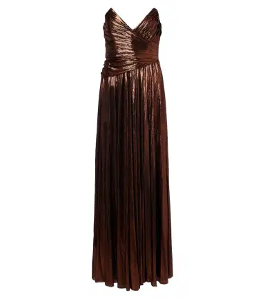 Retrofête Retrofête Waldorf plissé bustier gown | Thumbnail 1