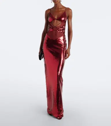Nensi Dojaka Sequined cutout gown | Thumbnail 4 Nensi Dojaka Sequined cutout gown | Thumbnail 4
