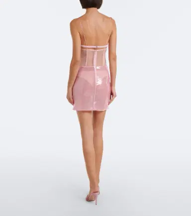 Nensi Dojaka Sequined cutout minidress | Thumbnail 5