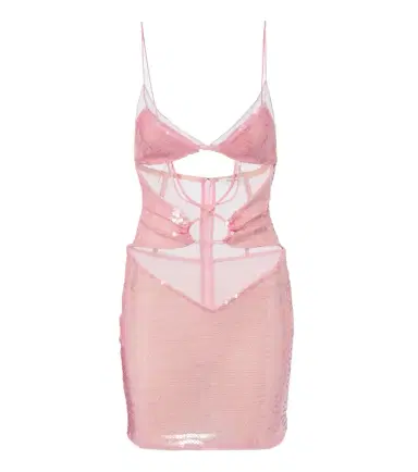 Nensi Dojaka Sequined cutout minidress | Thumbnail 1