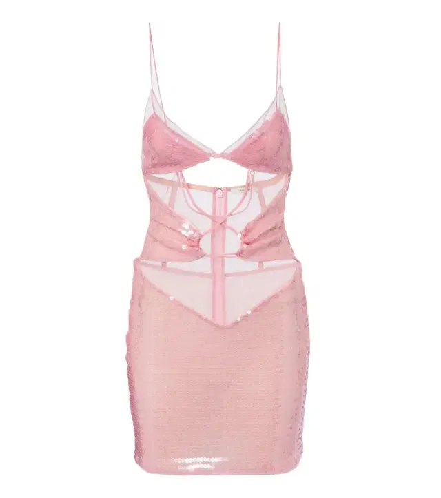 Nensi Dojaka Sequined cutout minidress