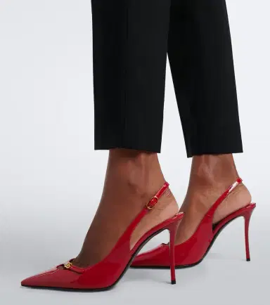 Dolce & Gabbana DG patent leather slingback pumps | Thumbnail 5 Dolce & Gabbana DG patent leather slingback pumps | Thumbnail 5