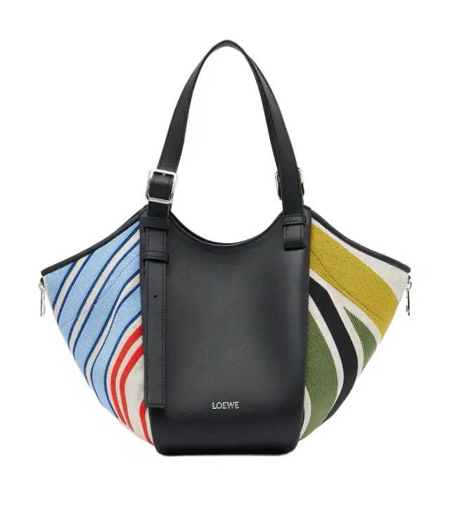 Loewe Hammock Flip embroidered striped tote bag