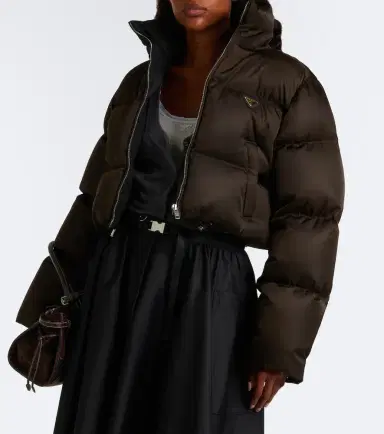 Prada Cropped Re-Nylon down jacket | Thumbnail 7
