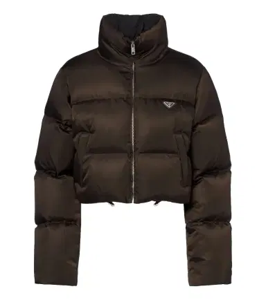 Prada Cropped Re-Nylon down jacket | Thumbnail 1