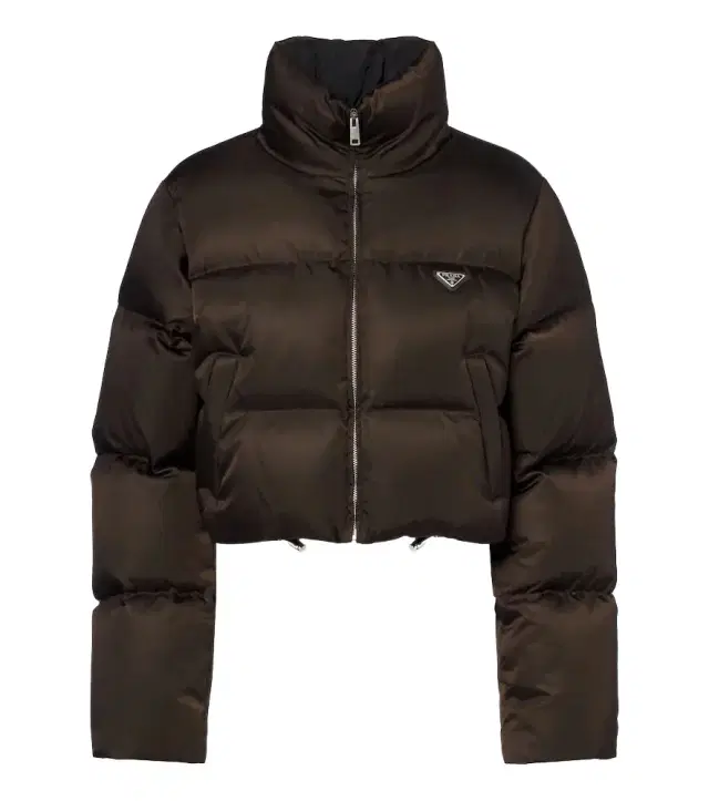 Prada Cropped Re-Nylon down jacket
