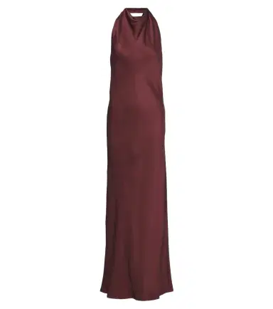 Brunello Cucinelli Halterneck silk satin gown | Thumbnail 1