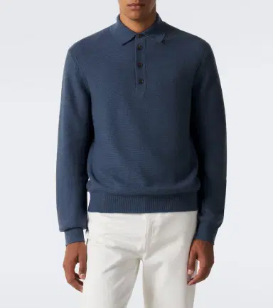 Zegna Cashmere polo sweater | Thumbnail 3 Zegna Cashmere polo sweater | Thumbnail 3