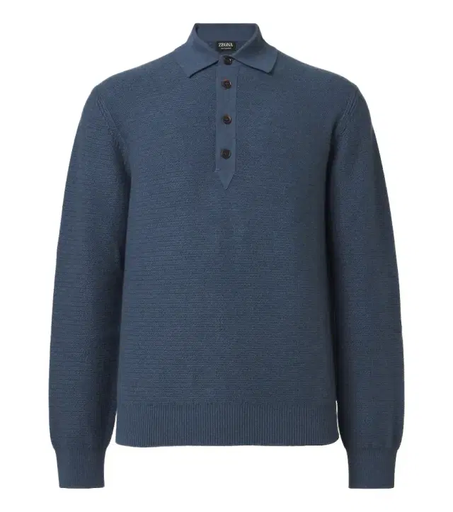 Zegna Cashmere polo sweater