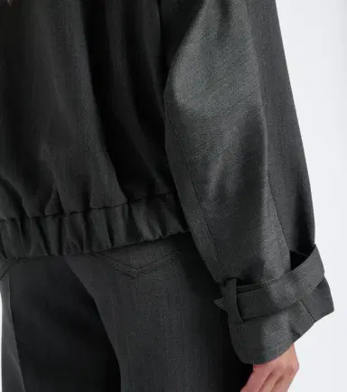 Victoria Beckham Virgin wool bomber jacket | Thumbnail 3 Victoria Beckham Virgin wool bomber jacket | Thumbnail 3
