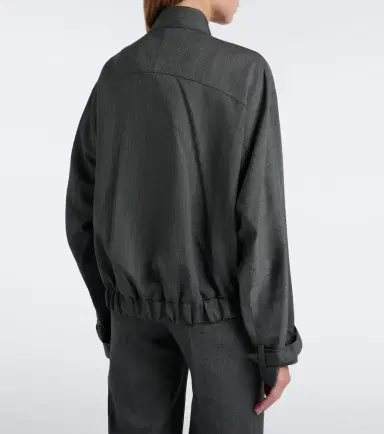 Victoria Beckham Virgin wool bomber jacket | Thumbnail 5 Victoria Beckham Virgin wool bomber jacket | Thumbnail 5