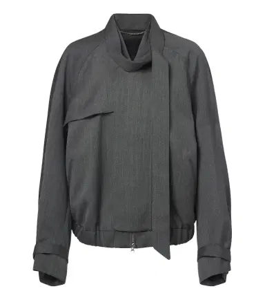 Victoria Beckham Virgin wool bomber jacket | Thumbnail 1 Victoria Beckham Virgin wool bomber jacket | Thumbnail 1