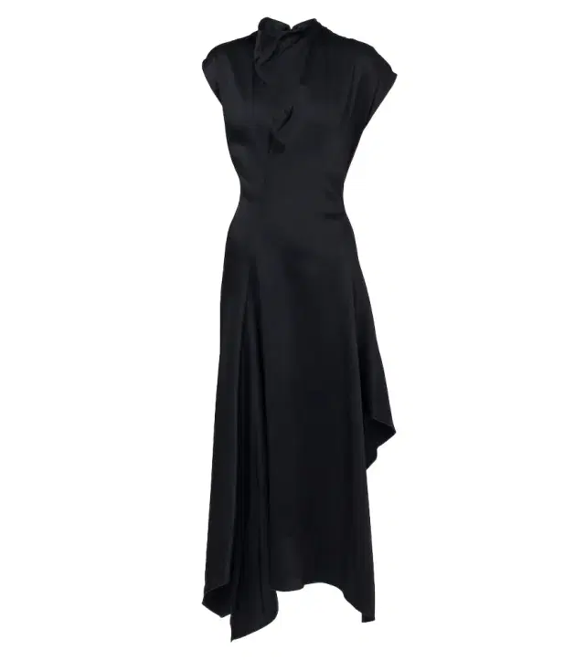 Victoria Beckham Draped satin midi dress