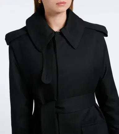 Victoria Beckham Philippa virgin wool twill trench coat | Thumbnail 3 Victoria Beckham Philippa virgin wool twill trench coat | Thumbnail 3
