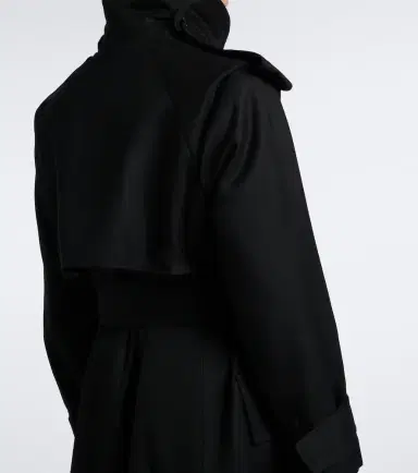 Victoria Beckham Philippa virgin wool twill trench coat | Thumbnail 4 Victoria Beckham Philippa virgin wool twill trench coat | Thumbnail 4