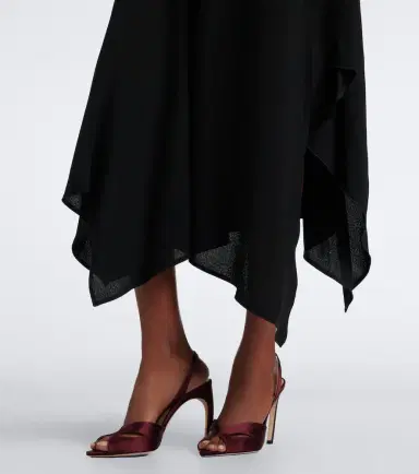 Victoria Beckham Draped midi dress | Thumbnail 4 Victoria Beckham Draped midi dress | Thumbnail 4