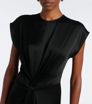 Victoria Beckham Aria draped satin gown | Thumbnail 2 Victoria Beckham Aria draped satin gown | Thumbnail 2