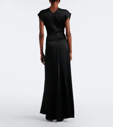 Victoria Beckham Aria draped satin gown | Thumbnail 5 Victoria Beckham Aria draped satin gown | Thumbnail 5