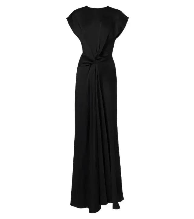 Victoria Beckham Aria draped satin gown