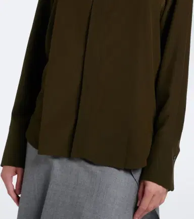 Victoria Beckham Cutout silk crêpe de chine blouse | Thumbnail 5 Victoria Beckham Cutout silk crêpe de chine blouse | Thumbnail 5