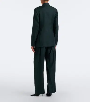 Victoria Beckham Ethel virgin wool wide-leg pants | Thumbnail 3 Victoria Beckham Ethel virgin wool wide-leg pants | Thumbnail 3