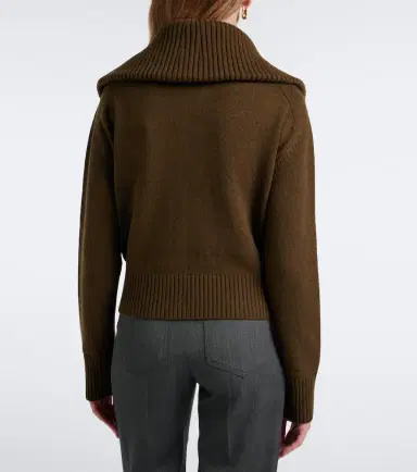 Victoria Beckham Wool-blend zip-up cardigan | Thumbnail 3 Victoria Beckham Wool-blend zip-up cardigan | Thumbnail 3