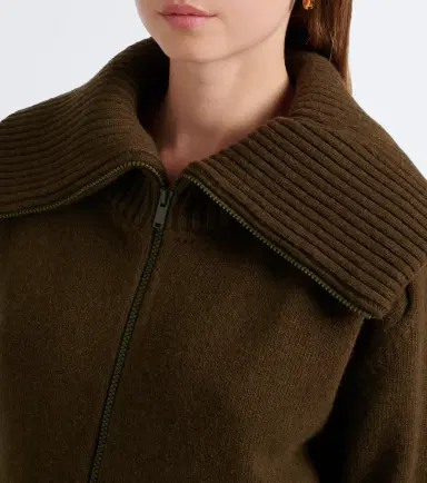 Victoria Beckham Wool-blend zip-up cardigan | Thumbnail 4 Victoria Beckham Wool-blend zip-up cardigan | Thumbnail 4