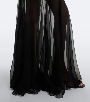 Jean Paul Gaultier Knitted silk-trimmed shirt dress | Thumbnail 2 Jean Paul Gaultier Knitted silk-trimmed shirt dress | Thumbnail 2