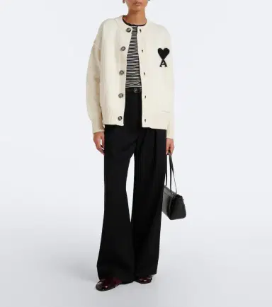 AMI PARIS Ami de Coeur virgin wool cardigan | Thumbnail 2