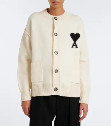 AMI PARIS Ami de Coeur virgin wool cardigan | Thumbnail 5