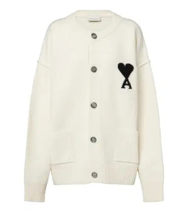 AMI PARIS Ami de Coeur virgin wool cardigan | Thumbnail 1