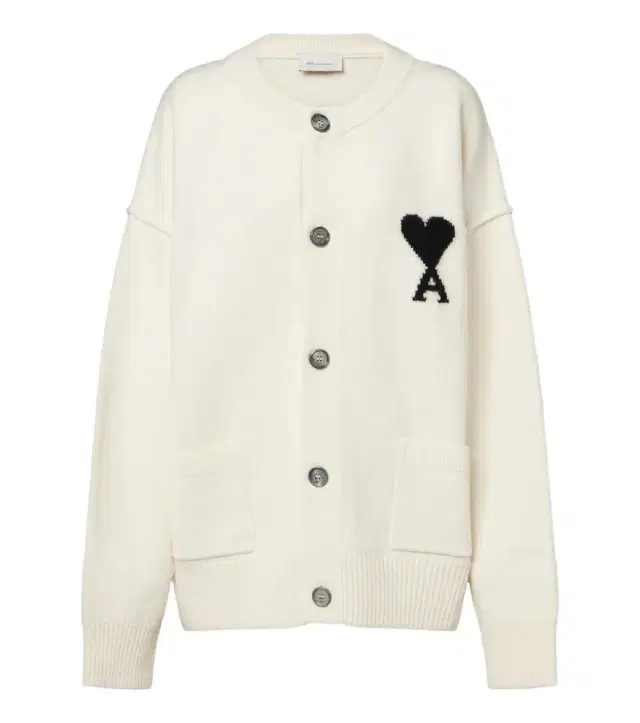AMI PARIS Ami de Coeur virgin wool cardigan