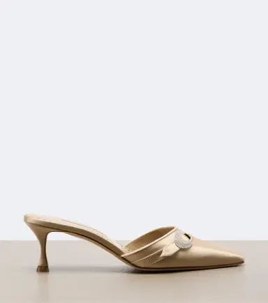 Manolo Blahnik Embellished satin mules | Thumbnail 2