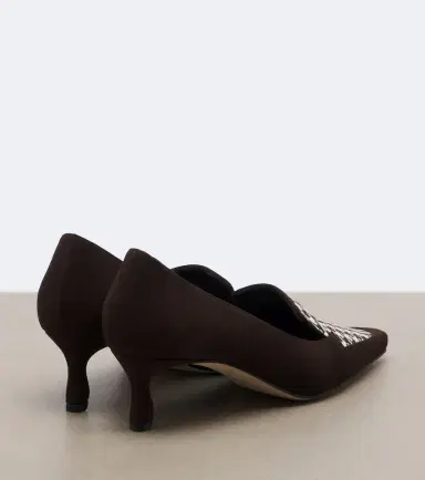 Manolo Blahnik Petusi houndstooth suede pumps | Thumbnail 2
