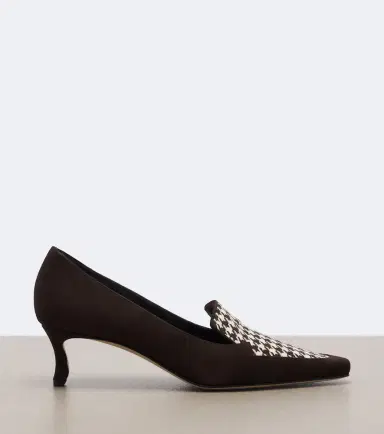 Manolo Blahnik Petusi houndstooth suede pumps | Thumbnail 4