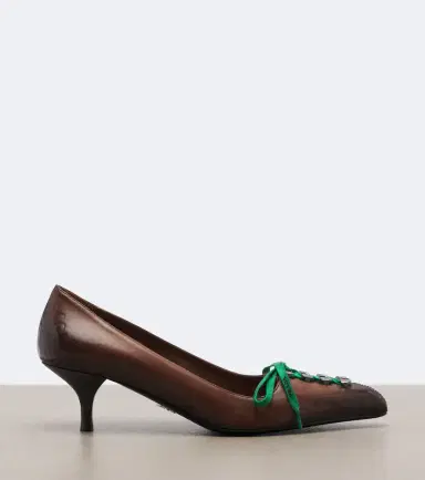 Prada Leather lace-up pumps | Thumbnail 4 Prada Leather lace-up pumps | Thumbnail 4